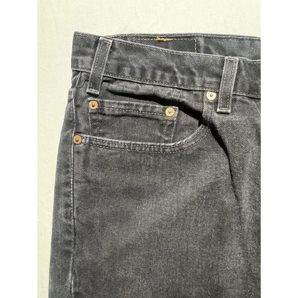 Levis 550 Relaxed Fit Jeans Mens 38x30 Black Washed Denim Cotton Pants